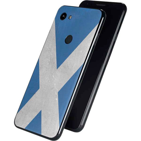 Scotland Flag Distressed Google Pixel 3a Skin